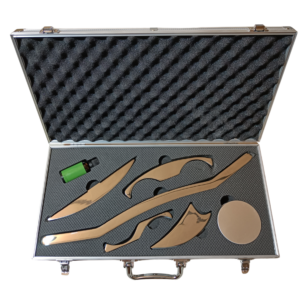 toinen kuva faskiaraudoista ylhäältä päin kuvattuna