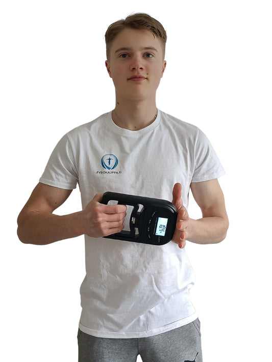 puristusvoimamittari mallin käytössä