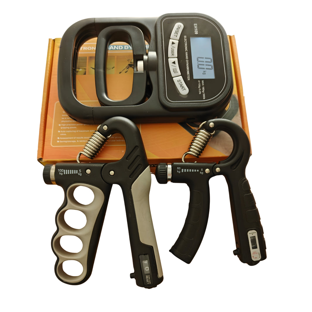 Kuva puristusvoima-tarjouspaketin sisällöstä.