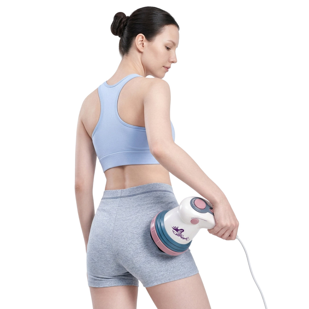 Selluliitin hierontalaite mallin käytössä takamuksen hierontaan.