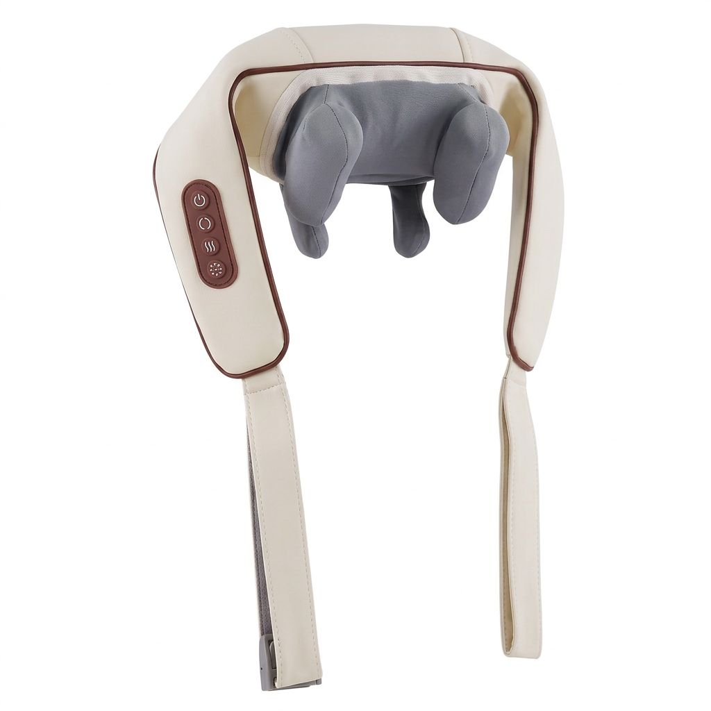 Shiatsu hierontalaite kuvattuna sivusta ja aseteltuna valkoiselle taustalle