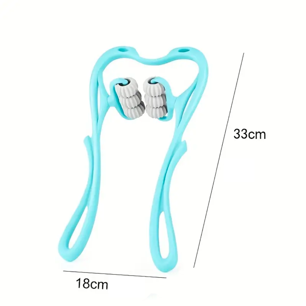 sininen niskanhierontarulla