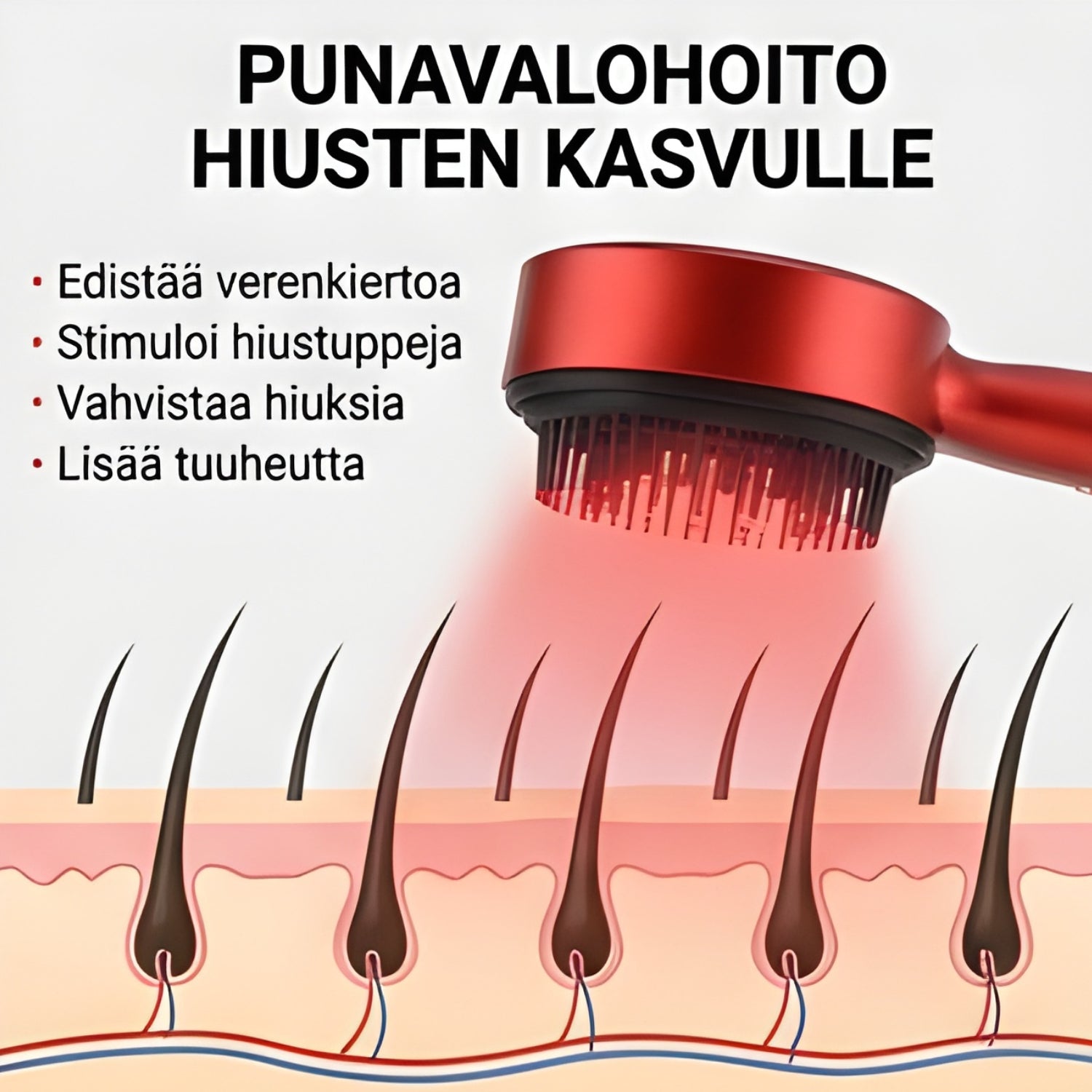 Hierontaharjan edut kuvattuna infograafissa.