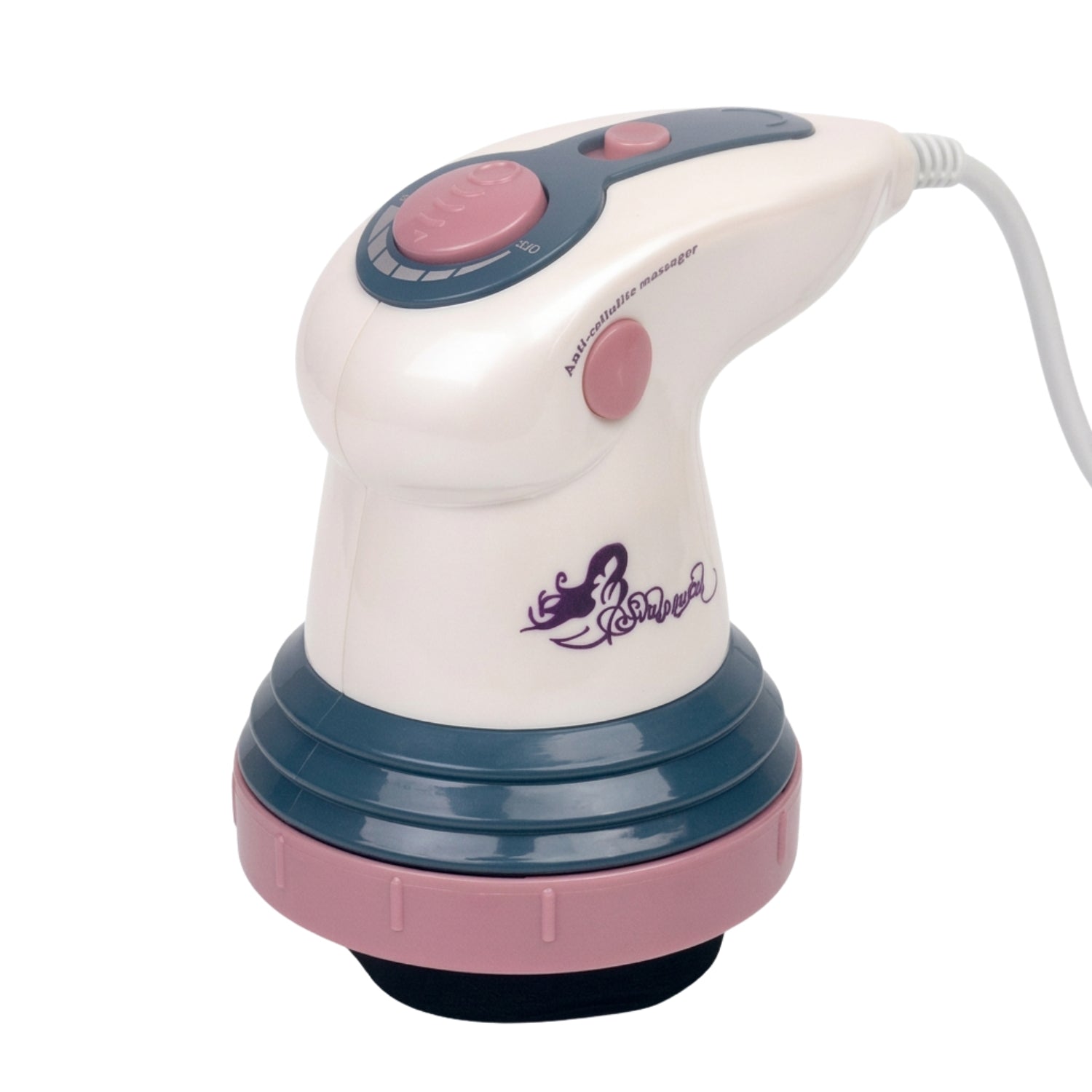 Selluliitin hierontalaite valkoisella taustalla kuvattuna.