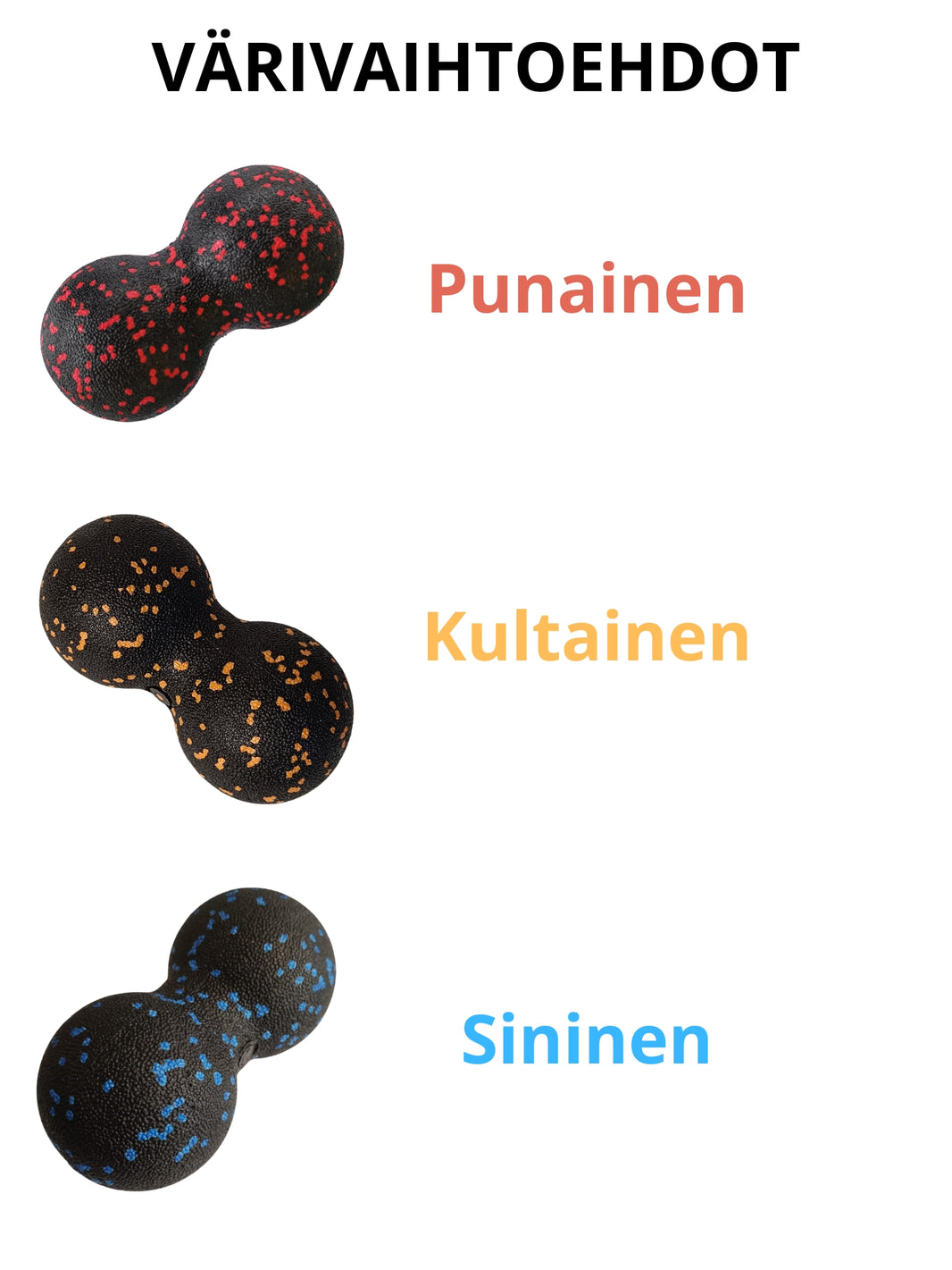 faskiapallojen värivaihtoehdot